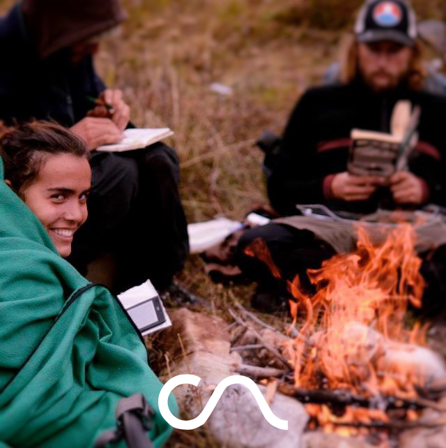 study around the fire (CA YIP newsletter pic)