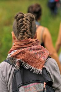 Kristel's braided hair