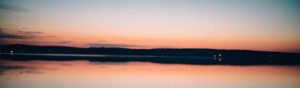 Sunset on the fjord