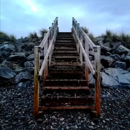 Stairs from Beach to Heaven