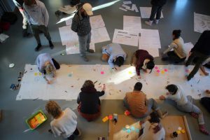 Large Poster and Yippies writing